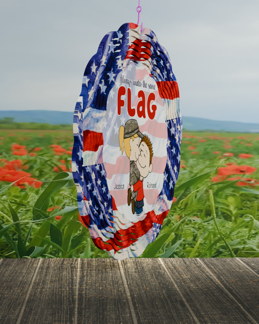 Personalized Gifts For Veteran Couple Wind Spinner 04toqn160125hg-Homacus