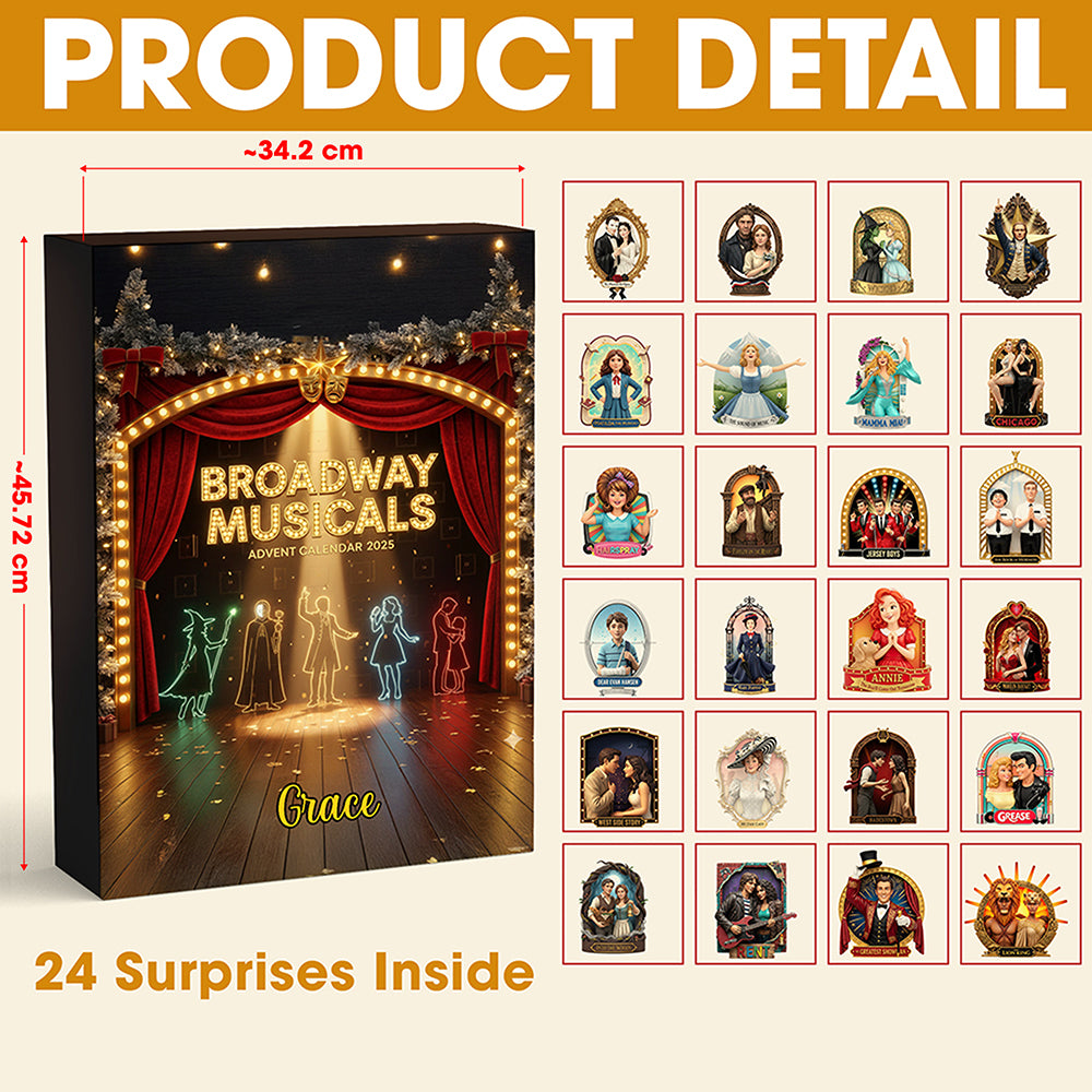 Personalized Gifts For Musical Lovers Christmas Advent Calendar Blind Box 01namg231025-Homacus