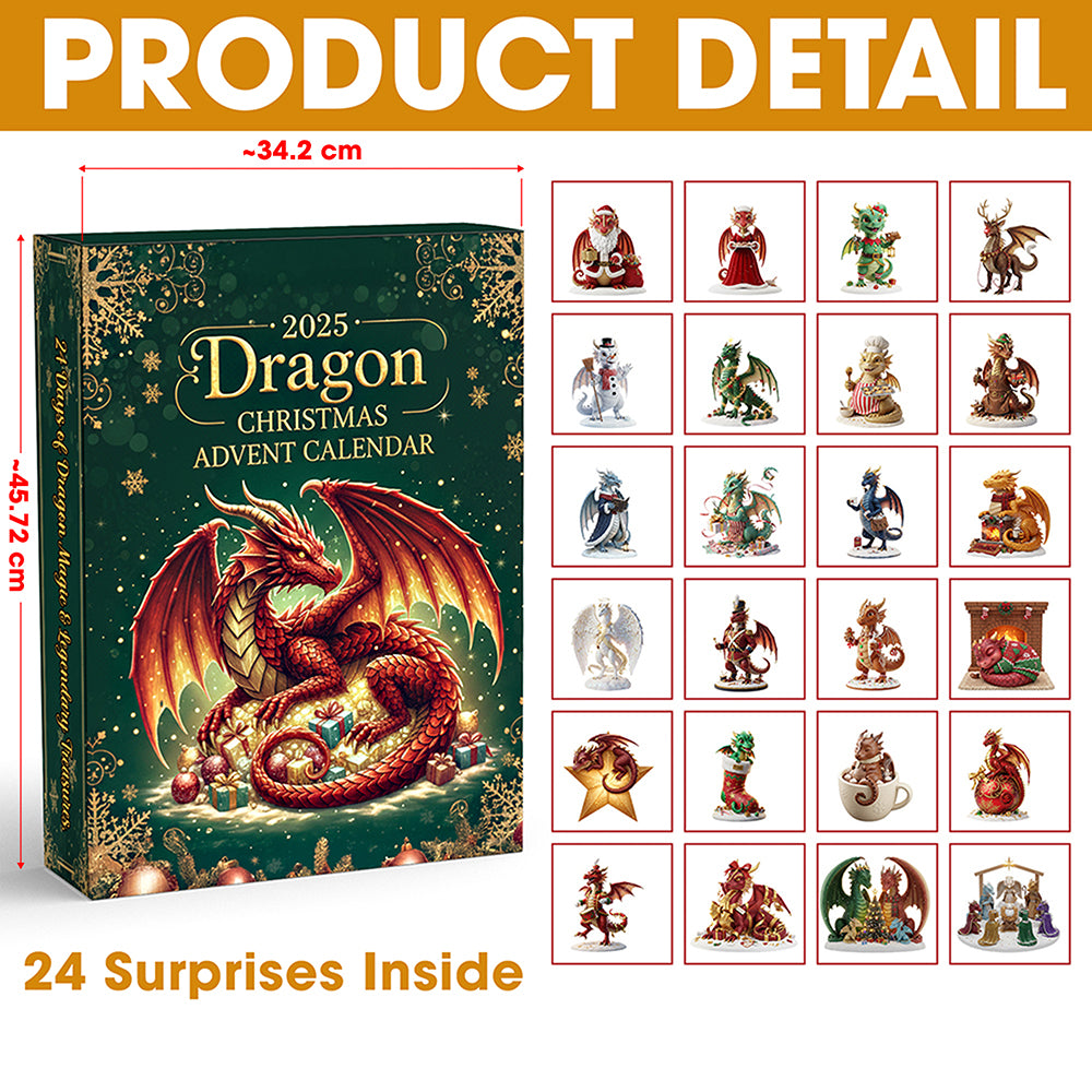 Gifts For Dragon Lovers Christmas Advent Calendar Blind Box 03hymg231025-Homacus