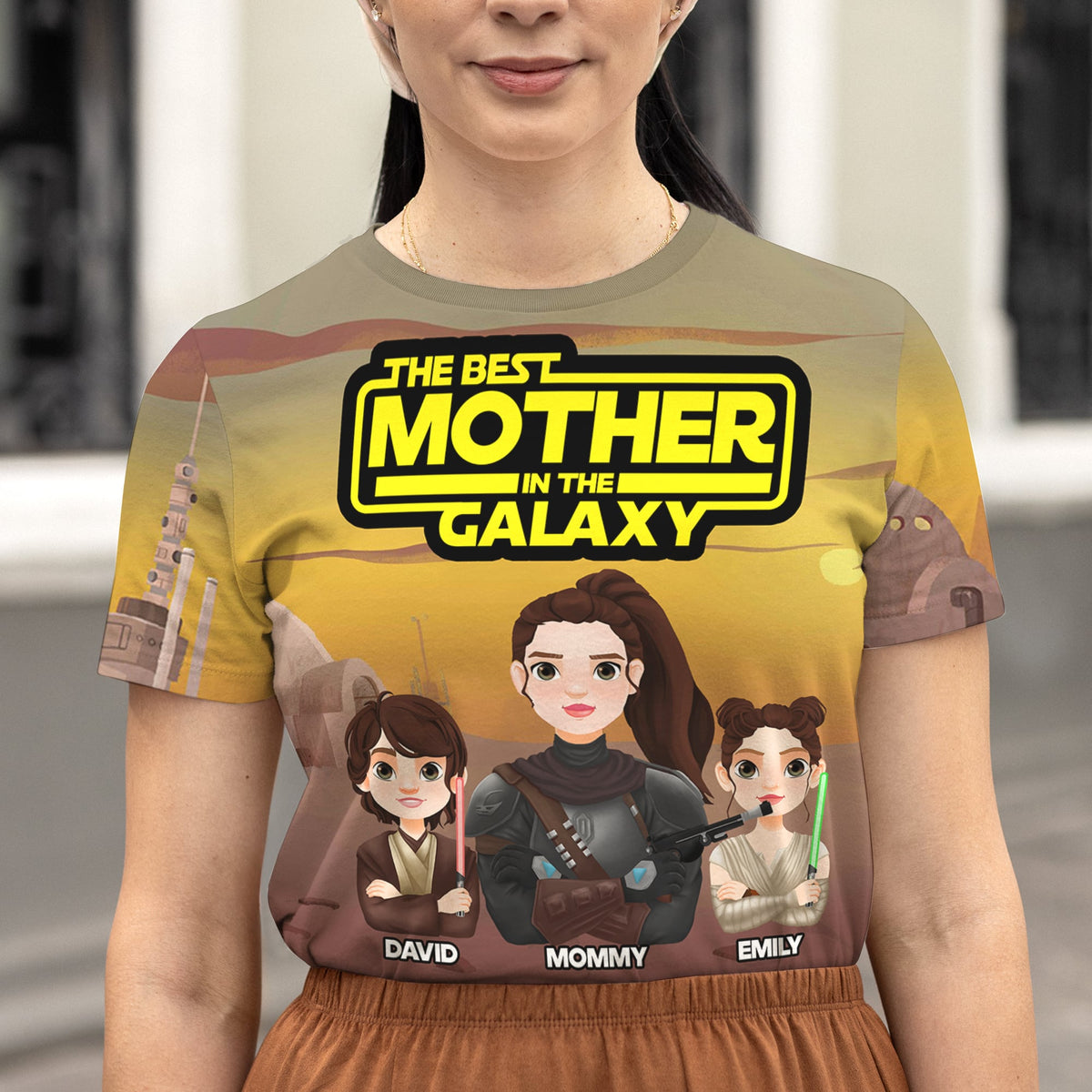 Personalized Gifts For Mom Shirt 05natn180225hg The Best Mother In The Galaxy-Homacus