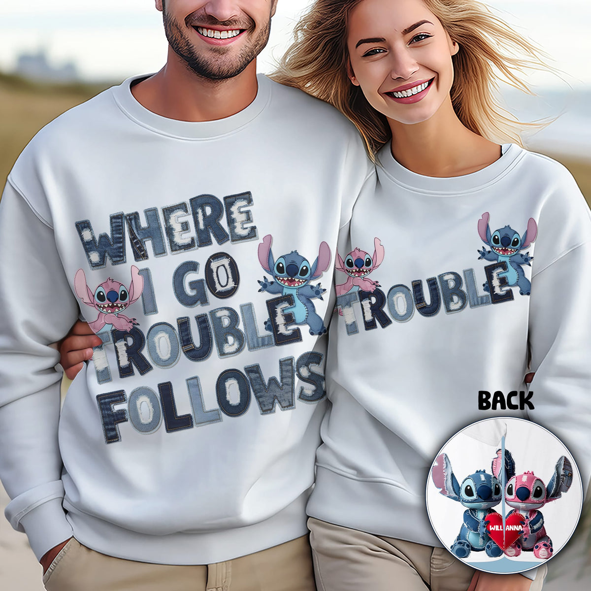 Cartoon Couple 3D Shirt - Personalized Gifts For Couple 01tglu050625-Homacus