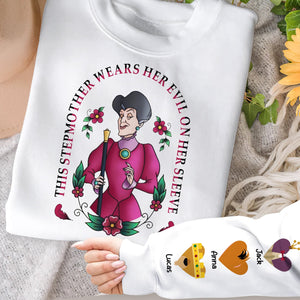 Personalized Gifts For Mom Shirt 04ohtn250325 This Stepmother Wears Her Evil On Her Sleeve-Homacus