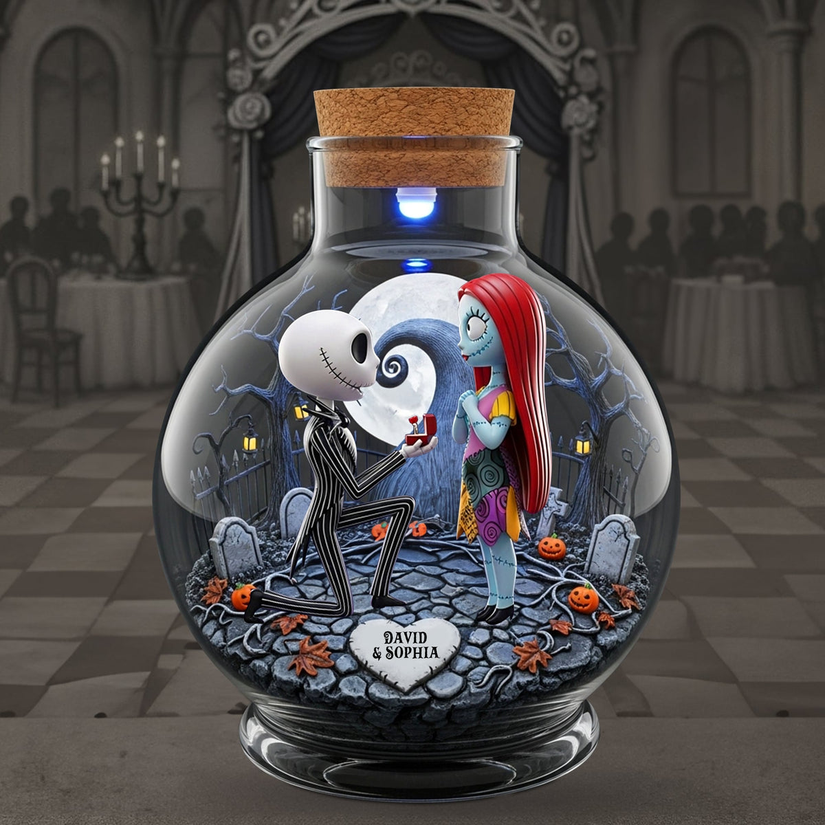 Horror Couple Plaque - Personalized Gifts For Couple 02totn080725-Homacus