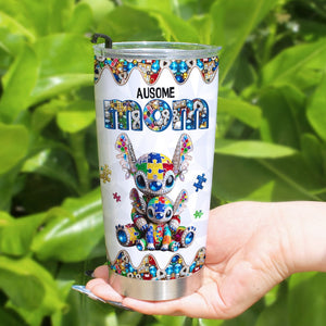 Personalized Gifts For Autism Mom Tumbler 01tgtn220325 Ausome Mom-Homacus