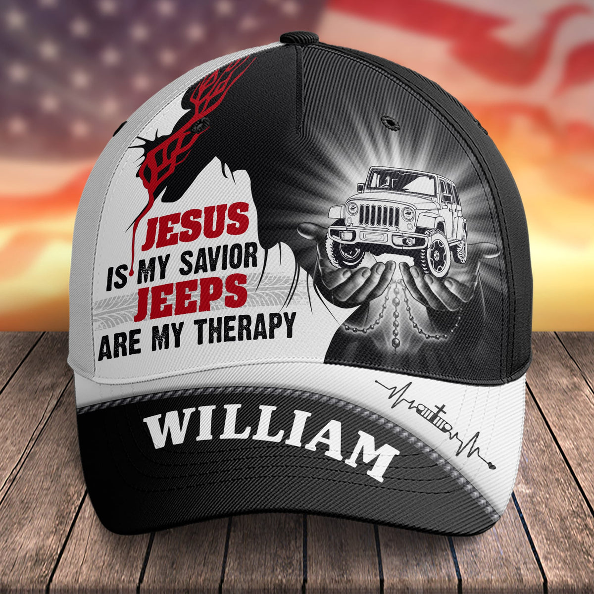 Personalized Gifts For Off Road Lovers Classic Cap 01qhqn080624 Car and Jesus-Homacus