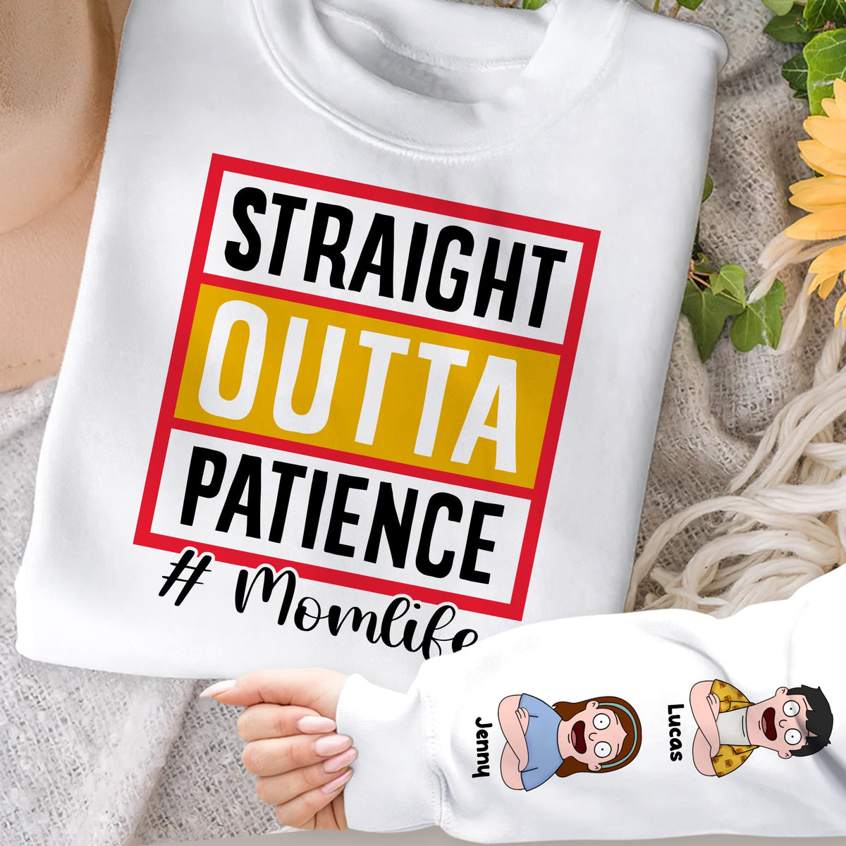 Personalized Gifts For Mom Shirt 01totn140325hg Straight Outta Patience-Homacus