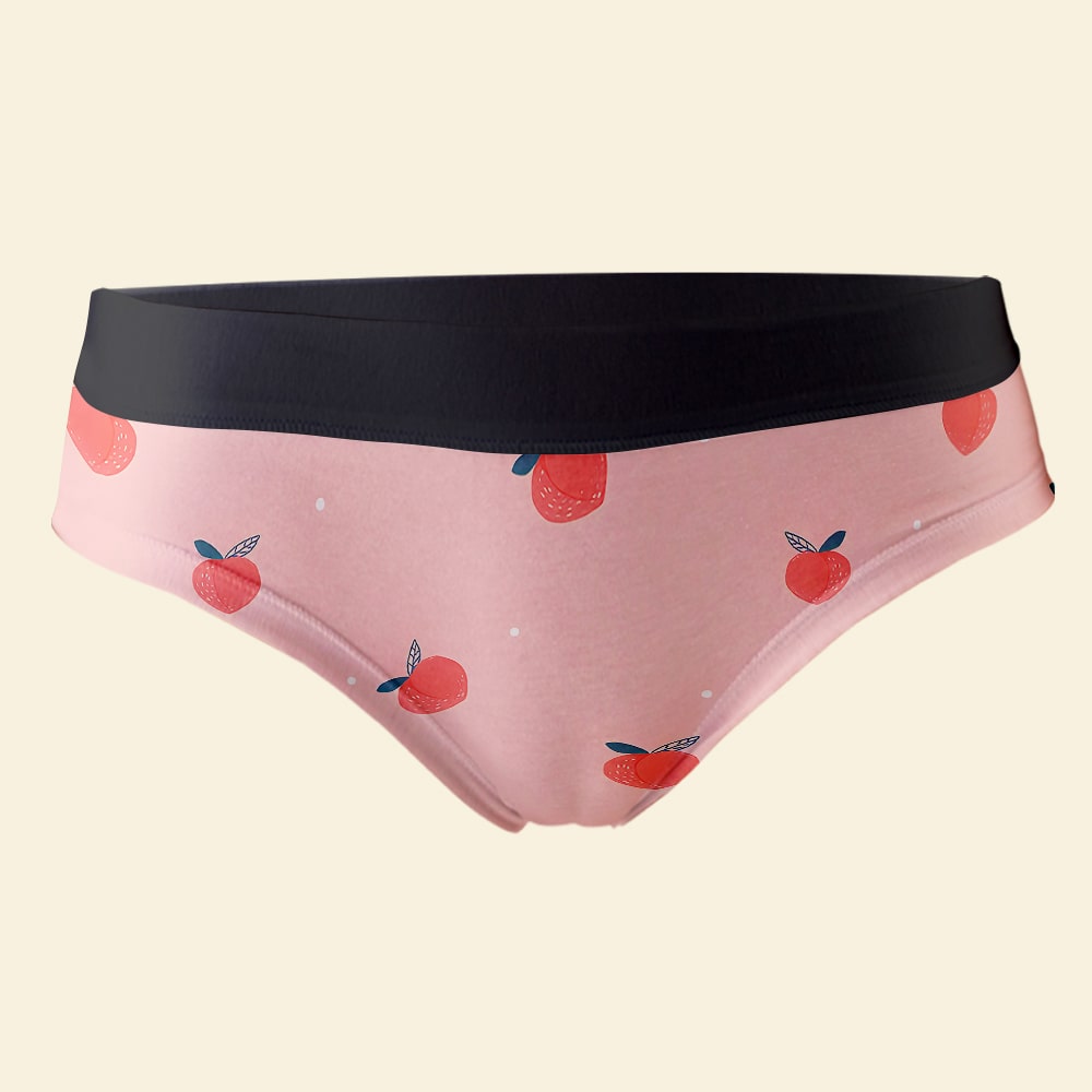 Customized Valentine's Boxer Briefs for Women, Girlfriend or Wife Name, Pink Underwear, 03KAPO291223-Homacus