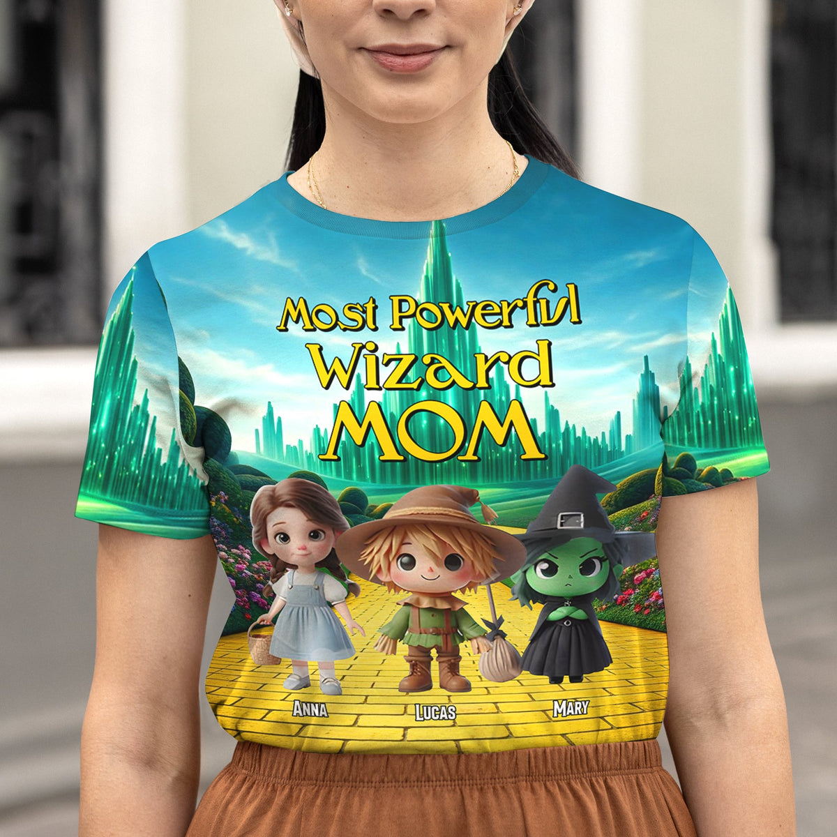 Personalized Gifts For Mom Shirt 04katn250225 Most Powerful Wizard Mom-Homacus