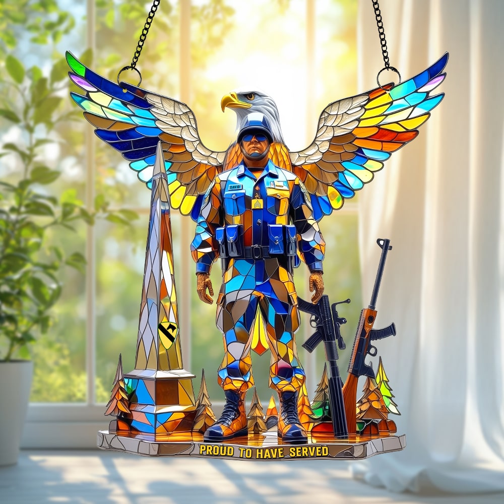 Veteran Suncatcher - Personalized Gifts For Veteran 02tgtn040825-Homacus