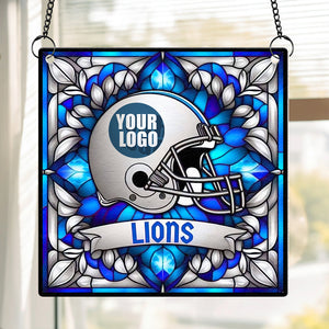 Custom Team Logo - Football Suncatcher Ornaments - Personalized Christmas Gifts For Football Lovers-Homacus