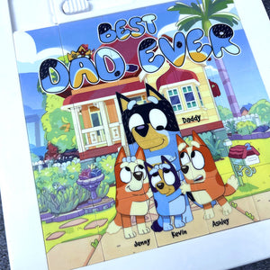 Best Dad Ever Sliding Puzzle - Personalized Gifts For Dad 042qhti040425-Homacus