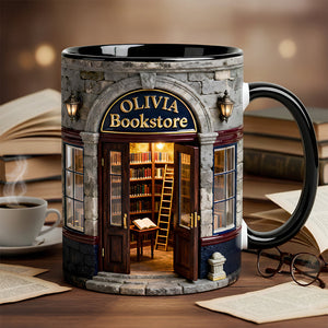 Custom Bookstore Mug - Personalized Coffee Mug - Book Lover Gifts-Homacus