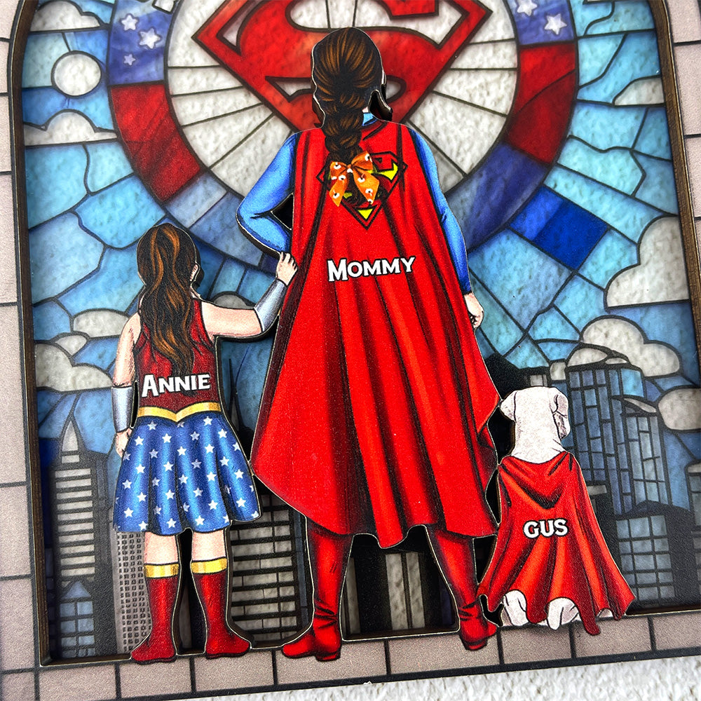 Personalized Gift For Mom Suncatcher, Strong Mom 02QHLU080325PA-Homacus