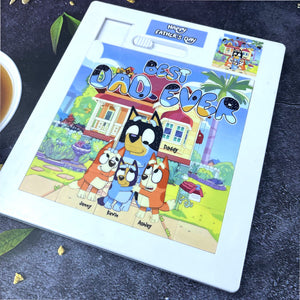 Best Dad Ever Sliding Puzzle - Personalized Gifts For Dad 042qhti040425-Homacus