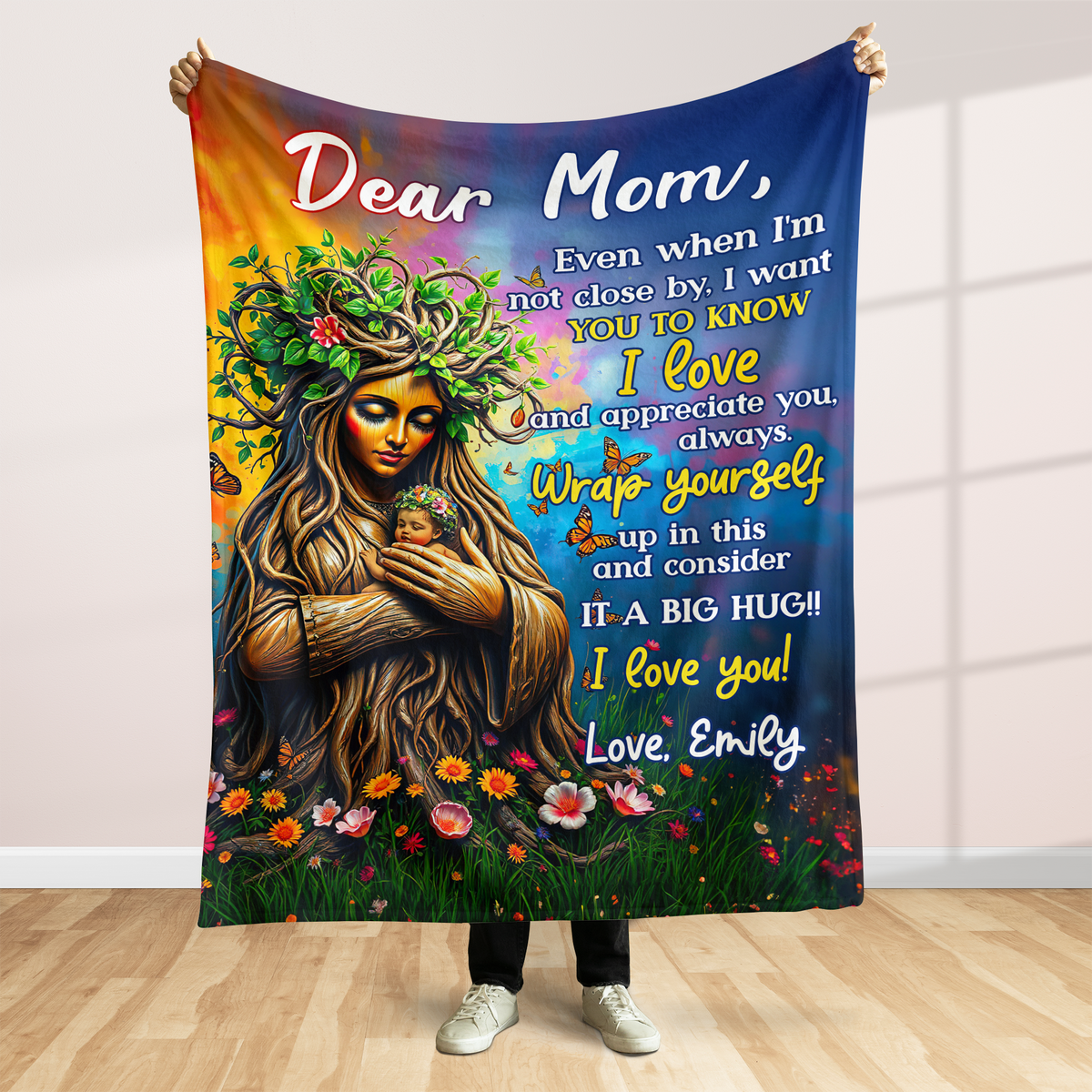 Personalized Gifts For Mom Blanket 04hupu170225 Consider It A Big Hug-Homacus