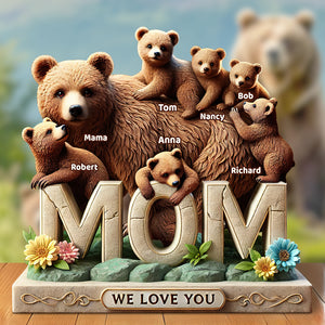 Bear Mom Acrylic Plaque Personalized Gifts For Mom 01hudt170425-Homacus