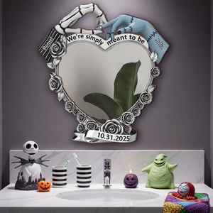Spooky Couple Personalized Wall Hanging Mirror Gifts For Couple 03OHLU220725-Homacus
