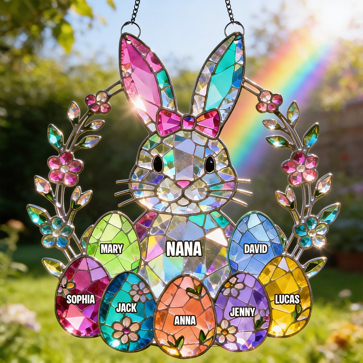 Personalized Easter Gifts For Mother's Day Suncatcher Ornament 01natn060226-Homacus