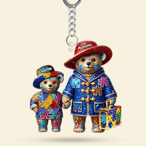 Personalized Gifts For Autism Mom Keychain Mother's Day Autism Awareness 06TGTN090425-Homacus