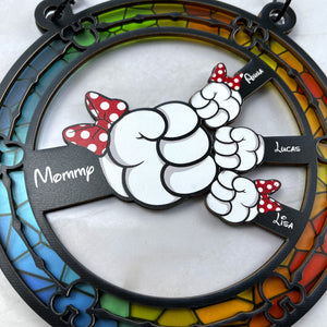 Personalized Gifts For Mom Suncatcher Ornament Mommy Mouse 05ohti190225-Homacus