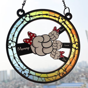 Personalized Gifts For Mom Suncatcher Ornament Mommy Mouse 05ohti190225-Homacus