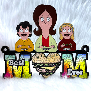 Personalized Gifts For Mom Suncatcher Ornament 04ohtn120225hg Best Mom Ever-Homacus