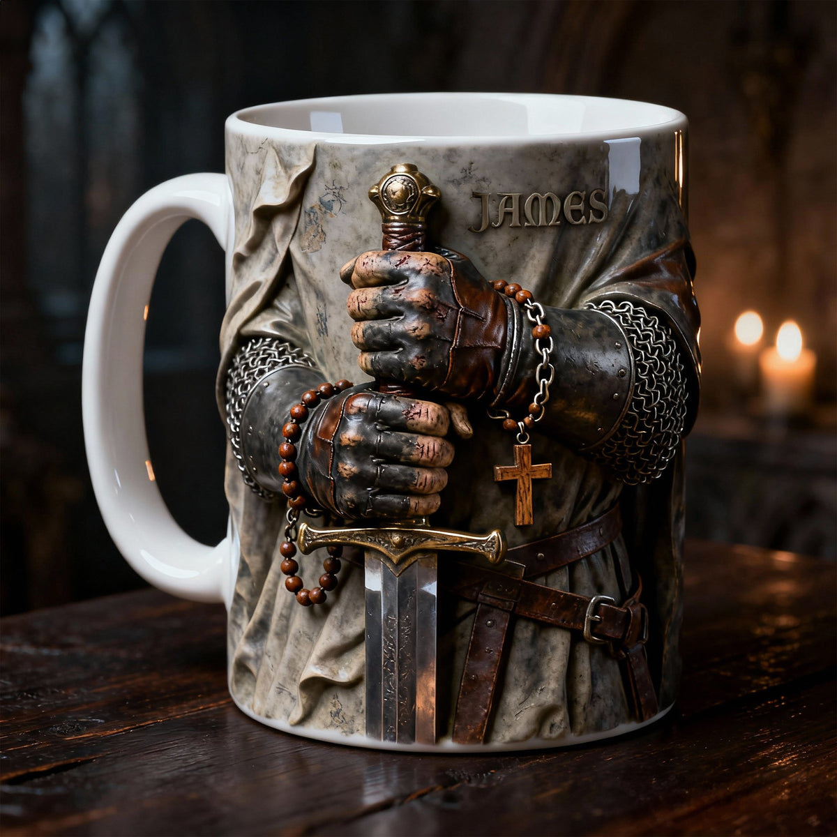Faithful Templar Knight Coffee Mug, Personalized Gifts For Christians 05qhlu280126-Homacus