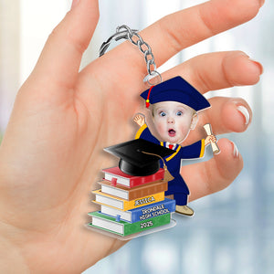 Personalized Custom Photo Gift For Kids Acrylic Keychain Graduation 04OHMH171224-Homacus