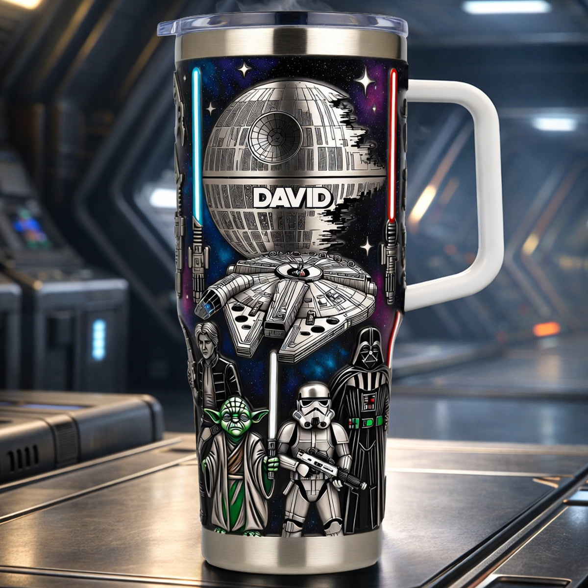 Futuristic Space Warrior Tumbler - Personalized Gifts 03ohlu050326-Homacus