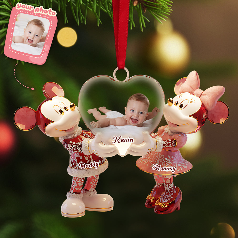 Parent Custom Photo Acrylic Christmas Ornament - Personalized Gifts For Family 03pata101125-Homacus