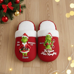 Personalized Christmas Gifts For Couple Home Slippers 03namg081025-Homacus