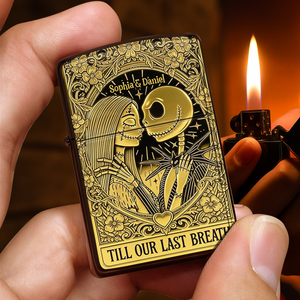 You and Me, Till Our Last Breath - Skeleton Couple Lighter - Personalized Gift For Couple-Homacus