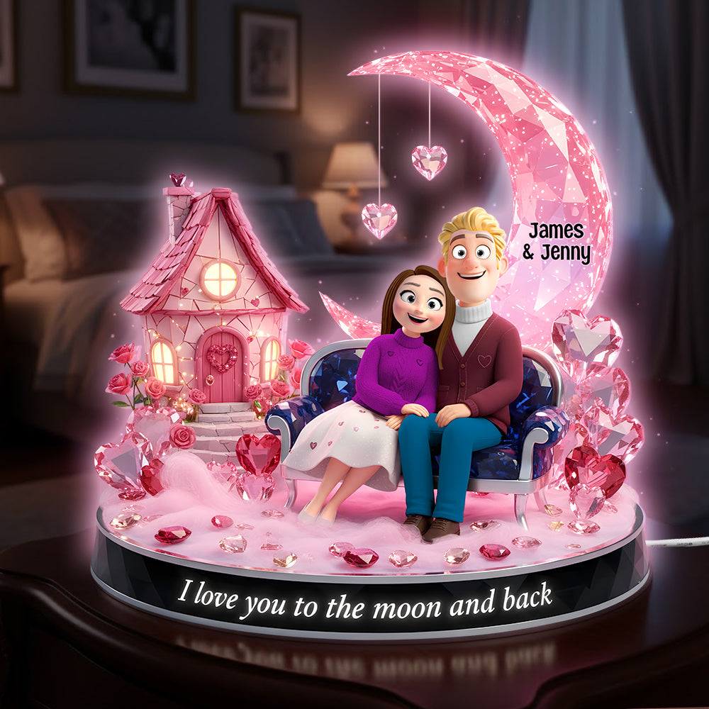 Romantic Couple Acrylic Light Box - Personalized Gifts For Couple 02totn031225-Homacus