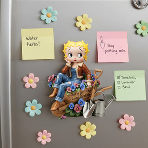 Gardening Girl Fridge Magnet - Personalized Gifts For Gardeners 06palu091225-Homacus