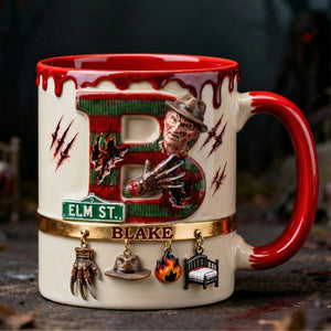 Nightmare Alphabet Initial Letter Accent Mug - Personalized Gifts 03qhqn140126-Homacus