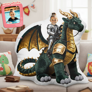 Dragon Knight Custom Photo Custom Shape Pillow - Personalized Gifts For Kid 01pata271225-Homacus