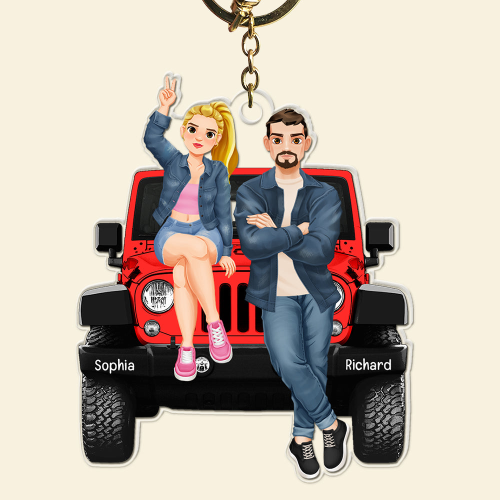 Personalized Gifts For Couple, Off Road Keychain 05ACQN191224PA-Homacus