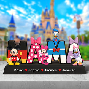 Personalized Gifts For Mom Acrylic Plaque, Mama Cartoon 01NAQN100425-Homacus