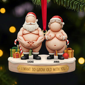 Funny Old Couple Christmas Ornament Personalized Gifts 06ohtn211125-Homacus