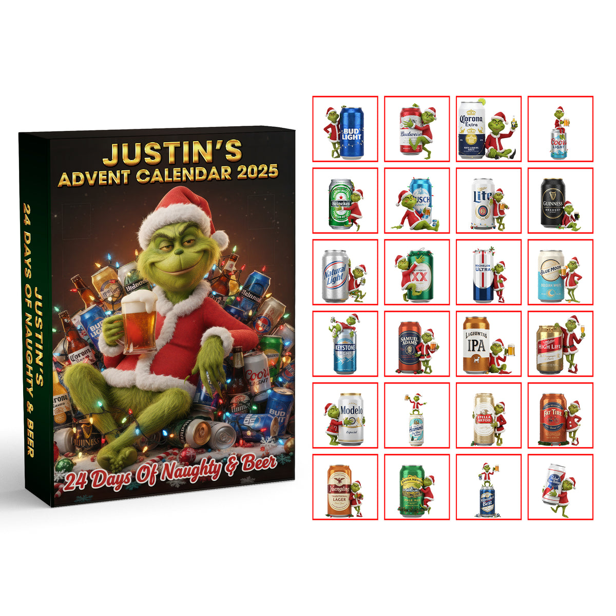 Drinking Monster Blind Box - Personalized Christmas Advent Calendar For Drinking Lovers 01naqn151025-Homacus