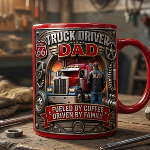 Truck Driver Dad Magic Mug - Personalized Father's Day Gifts 02TYLU060526-Homacus