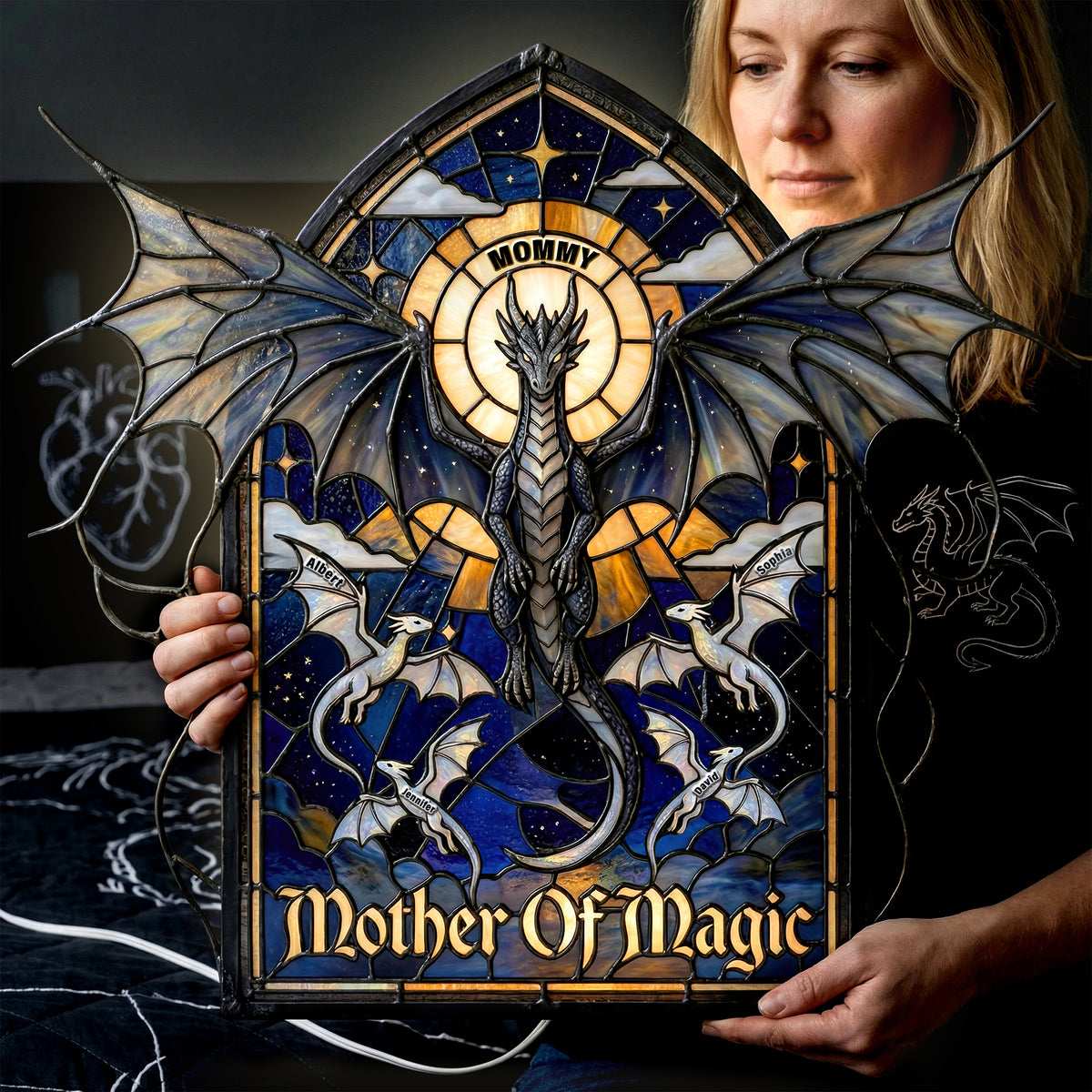 Dragon Mom Light Box - Personalized Gifts For Moms 04paqn090426-Homacus