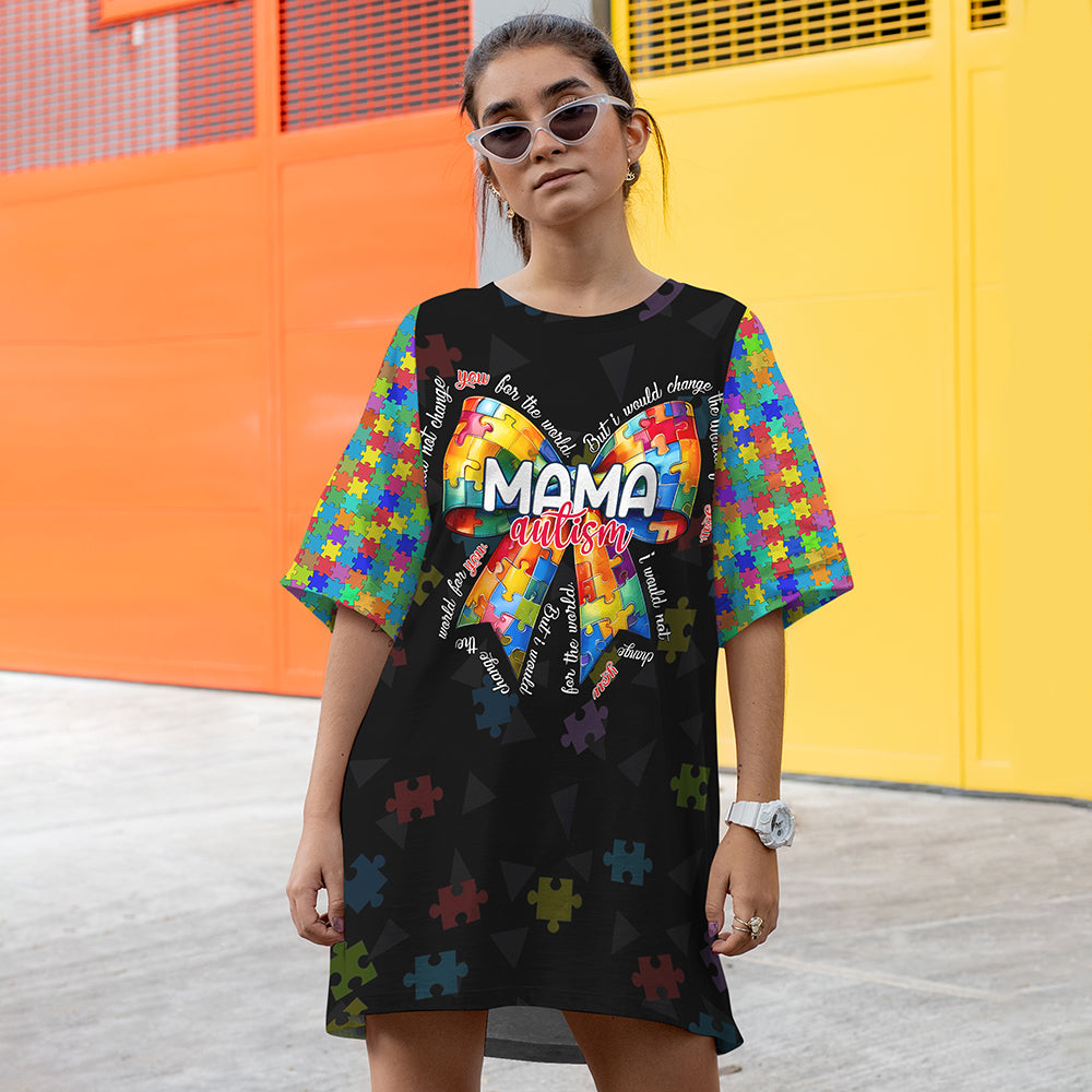 Gifts For Autism Mom Raglan Dress Autism Awareness 05XQMH180325-Homacus