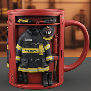 Firefighter Locker Mug - Personalized Gifts For Firefighter 04KIDT201225-Homacus