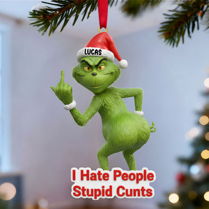 I Hate People Ornament Personalized Funny Gifts For Christmas 03natn061125-Homacus