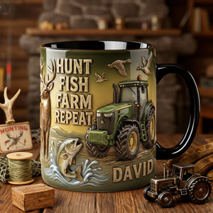 Hunt Fish Farm Accent Mug - Personalized Gifts For Farmer 05PALU260126-Homacus