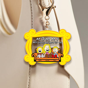 Sitting Mom Keychain Personalized Gifts For Mom 02KAQN190325PA-Homacus