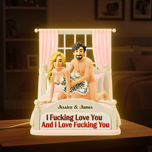 Playful Couple Light Box - Personalized Gift For Couples 03HUTA051225