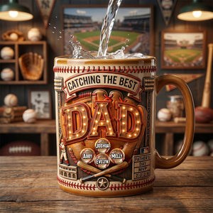 Baseball Dad MVP Coffee Mug - Personalized Gifts For Dad 03padh110526