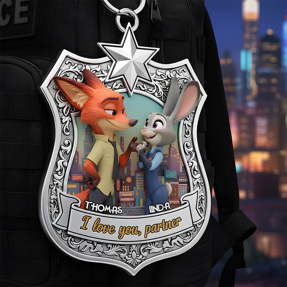 I Love You Partner Keychain Personalized Gifts For Couple 02KIDT061225-Homacus